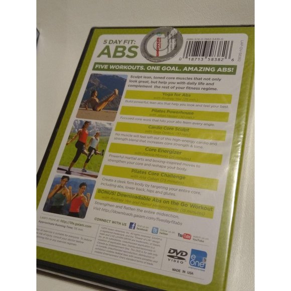 GAIAM Workout Yoga DVD Set Four DVDS NWT - Picture 8 of 10